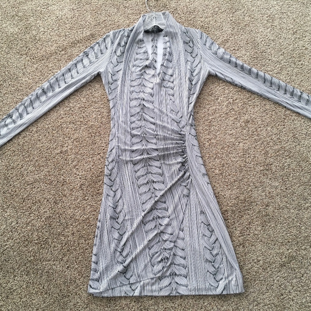 KamaliKulture, Black & White,  Wrap Style Dress